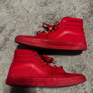Red sk8t High Vans